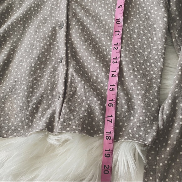Polkadot Print • Cropped Cardigan - Picture 2 of 9